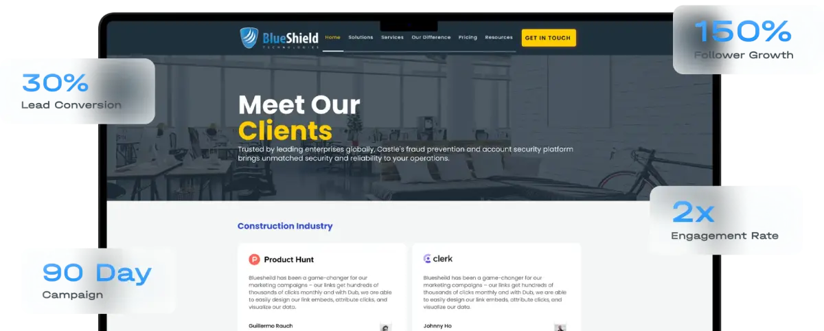 BlueShield – Social Media Management & Paid Campaigns for Brand Growth